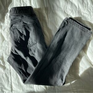 H&M Black High-Waisted Straight Leg Jeans - 4